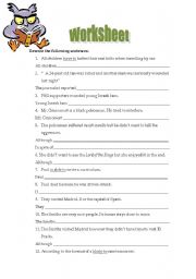 English Worksheet: Worksheet