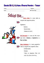 English Worksheet: Sabias que...