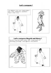 Lets compare Harry Potter and Hagrid