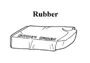 English Worksheet: School objects: rubber