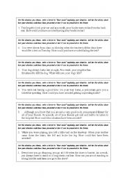 English Worksheet: Writing ideas!