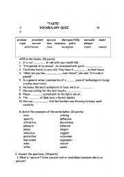 English Worksheet: Roald Dahls short story 