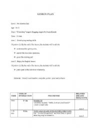 English worksheet: A LESSON PLAN