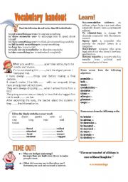 VOCABULARY HANDOUT 2