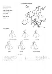 English Worksheet: The United Kingdom