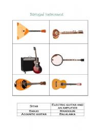 English Worksheet: Stringed Instruments