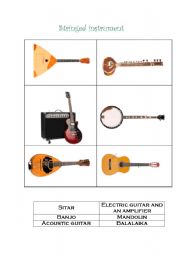 English worksheet: Stringed Instruments