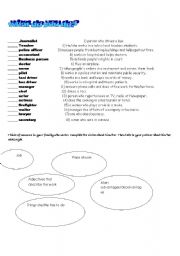 English Worksheet: jobs