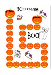 English Worksheet: Boo Game (1/3) - 21.10.2008