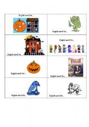 English Worksheet: Boo Game (3/3) - 21.10.2008