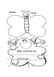 English Worksheet: Pukilina and my name and group