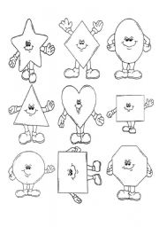 English Worksheet: Shapes