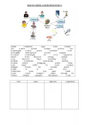 English Worksheet: detective story