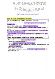 English worksheet: Halloween in Wisteria Lane