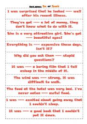 English Worksheet: SO - SUCH