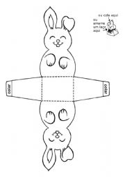 English Worksheet: Finger puppet easter