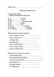 English worksheet: Simple Past