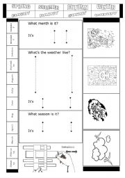 WEATHER REPORT DIY CALENDAR