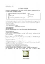 English worksheet: Why parents drink
