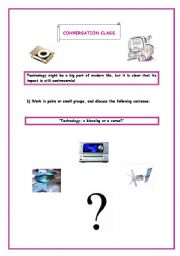 English worksheet: Technology