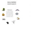 English Worksheet: halloween wordsearch