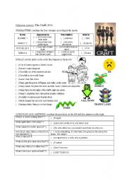 English Worksheet: Halloween Movie (3/3): The Craft