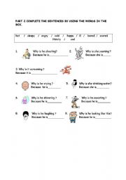 English worksheet: feelings