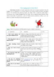 English Worksheet: blood donation