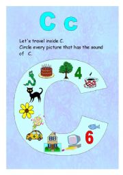 English Worksheet: Sound of the letter C