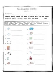 Quiz on Furniture items - Group A