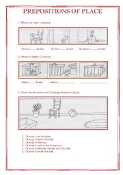 Prepositions of place (Part 2) 2 pages