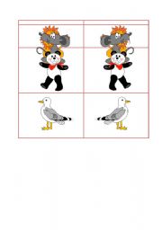 English worksheet: Animals Dominos part5