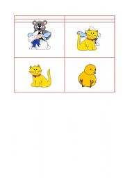 English worksheet: Animals Dominos part6