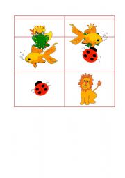 English worksheet: Animals Dominos part7