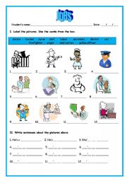 English Worksheet: Jobs 1