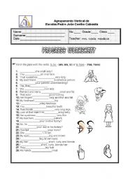 Progress Worksheet - ESL worksheet by Estela M