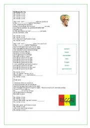 English Worksheet: No woman no cry - Bob Marley