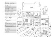 English Worksheet: My home