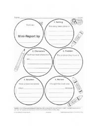 English Worksheet: NARRATIVE WRITING GRAPHIC ORGANIZER