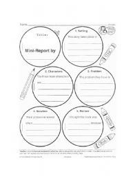 English Worksheet: NARRATIVE WRITING GRAPHIC ORGANIZER