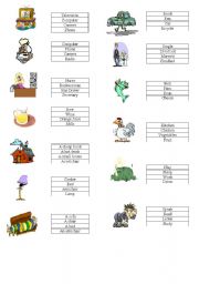 English Worksheet: Vocabulary