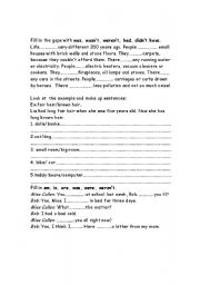 English Worksheet: past simple