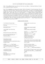 English Worksheet: Sunday, Bloody Sunday