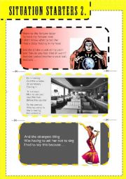 English Worksheet: Situation Starter Cards - Set 2/2