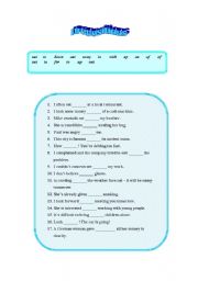 English worksheet: prepositions