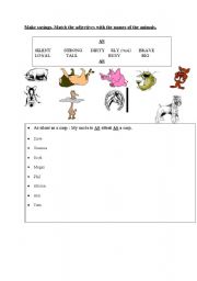 English worksheet: comparative as   as