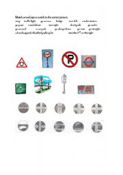 English Worksheet: Road signs