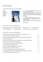 English Worksheet: Movie: The Pink Panther