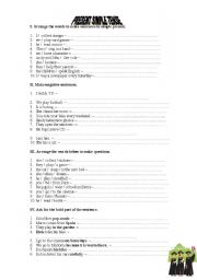 English Worksheet: The present simple tense