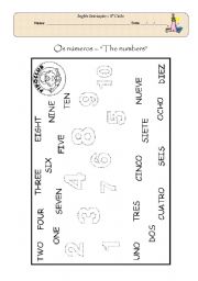 English Worksheet: Numbers